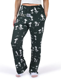 Thumbnail for Snoopy Golf Pajama Pants side angle view