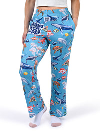Thumbnail for Protect Our Oceans Lounge Pants side angle view