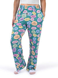 Thumbnail for Positive Affirmations Pajama Pants side angle view