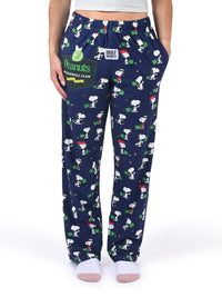 Thumbnail for Snoopy Pickleball Pajama Pants front view