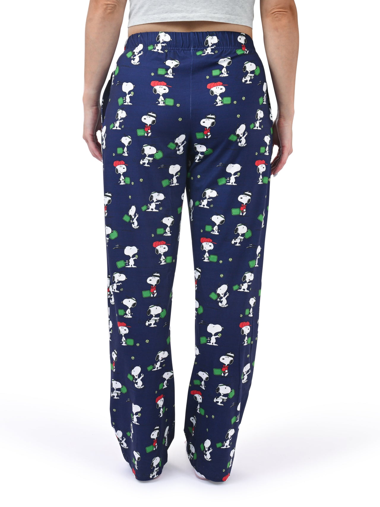 Snoopy Pickleball Pajama Pants back view