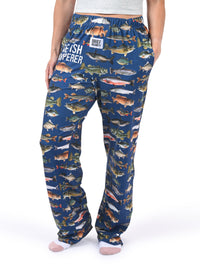 Thumbnail for The Fish Whisperer Pajama Pants side angle view