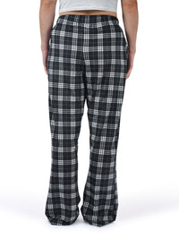 Thumbnail for Black Plaid Pajama Pants back view