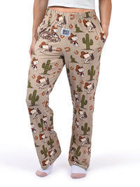 Thumbnail for Snoopy Howdy Pajama Pants side angle view
