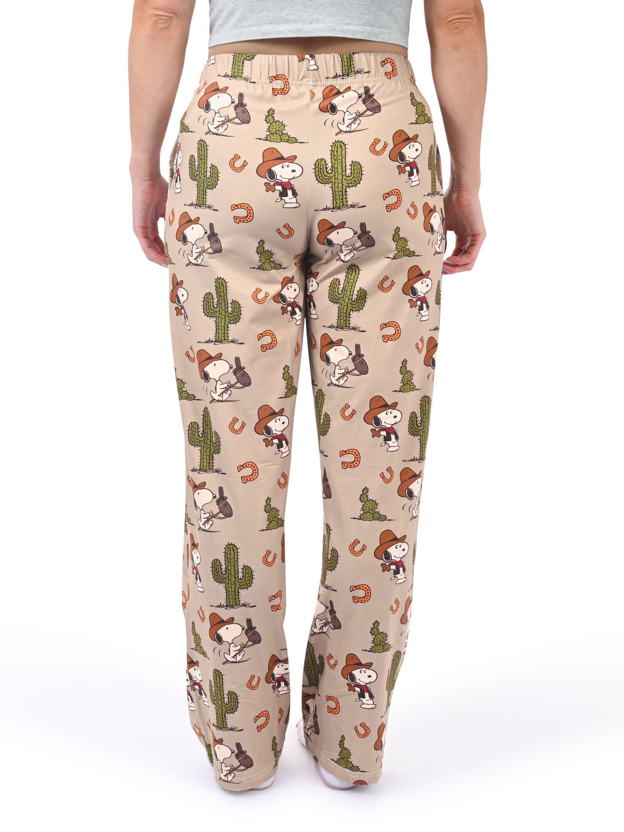 Snoopy Howdy Pajama Pants back view