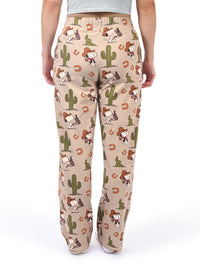 Thumbnail for Snoopy Howdy Pajama Pants back view
