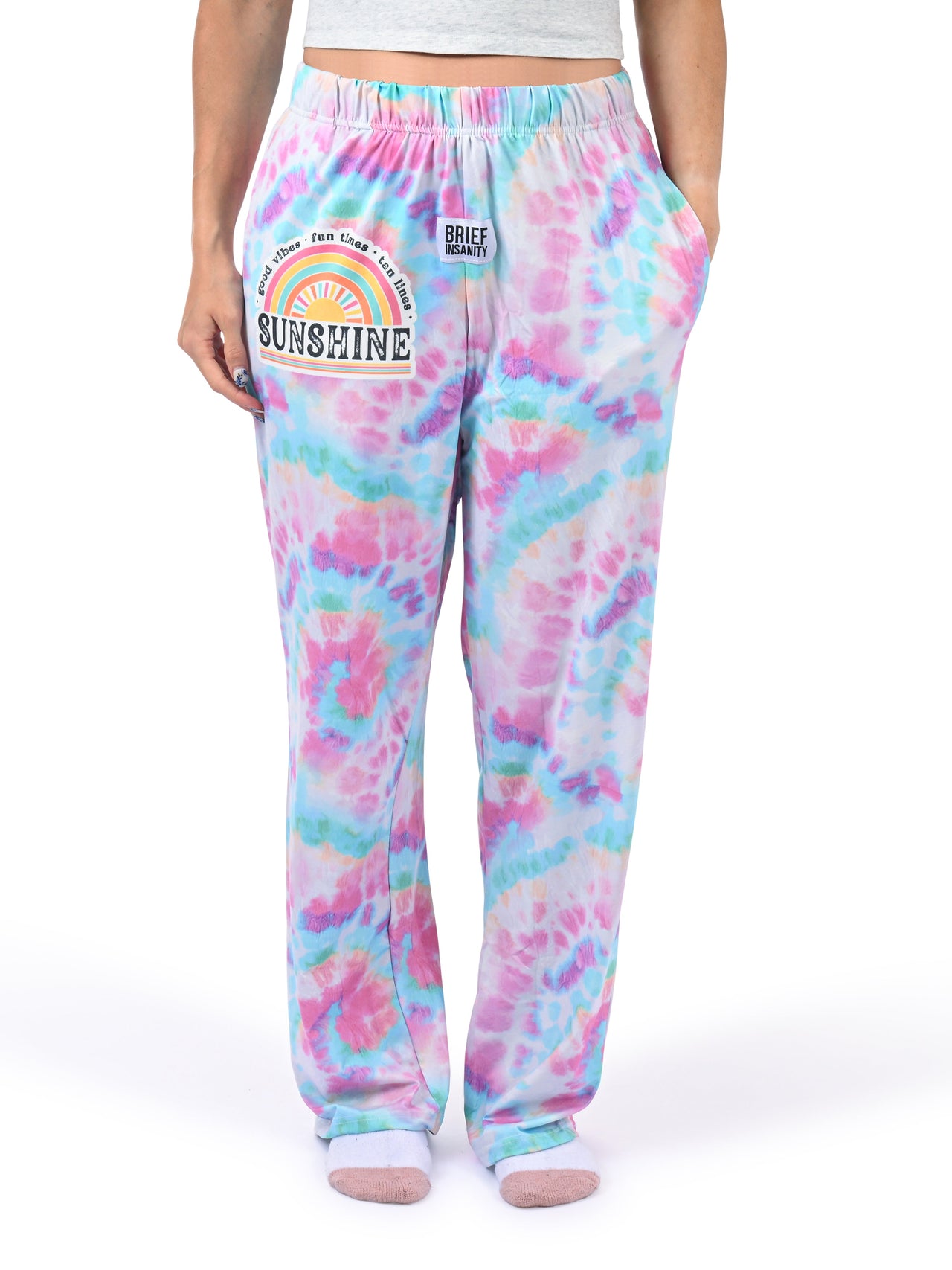 Good Vibes Sunshine Pajama Pants front view