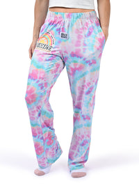 Thumbnail for Good Vibes Sunshine Pajama Pants side angle view