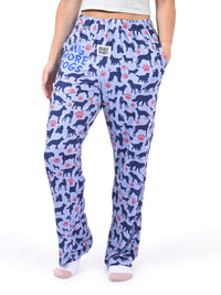 Thumbnail for Hug More Dogs Pajama Pants side angle view