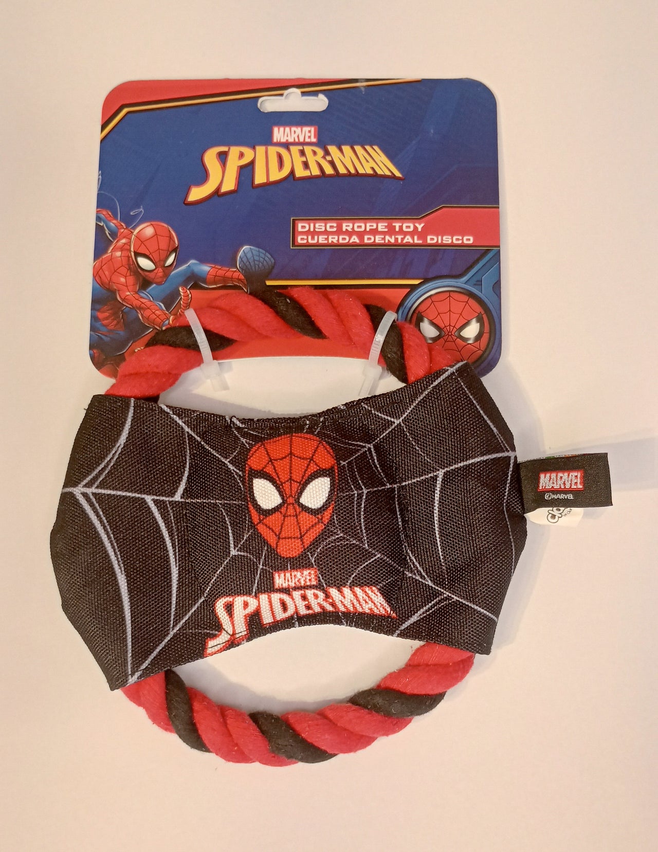CLANDY - Dog Toy - Disc rope - Spiderman- 12 PC PPK ($3.50 EACH)