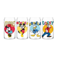 Thumbnail for Disney Classic Simply Bold Mickey and Friends  4pc 16oz Can Glass Set – 8 pc ppk ($14.50 each)