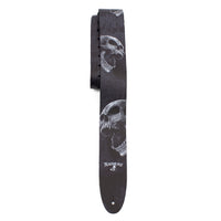 Thumbnail for ALCHEMY BERSERKER SKULL PRINTED LEATHER GUITAR STRAP