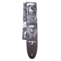 Thumbnail for ALCHEMY THE SCREAM PRINTED LEATHER GUITAR STRAP