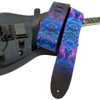 Thumbnail for DAVID BOLLT ELECTRIC DEEP PRINTED LEATHER GUITAR STRAP