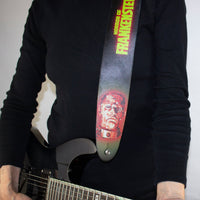 Thumbnail for HORROR OF FRANKENSTEIN BY Hammer Films PRINTED LEATHER GUITAR STRAP