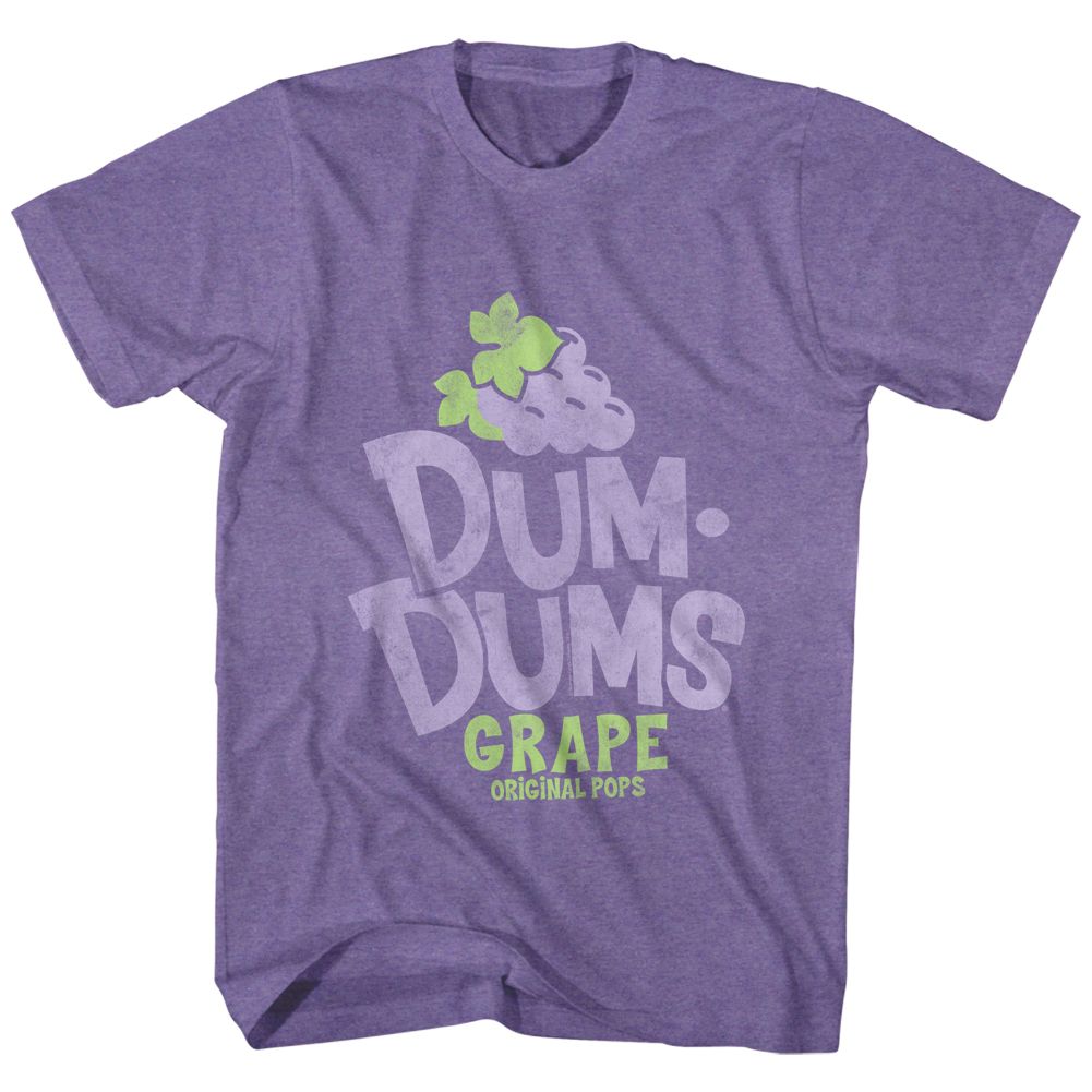 DUM DUMS-GRAPE-PURPLE HEATHER ADULT S/S TSHIRT
