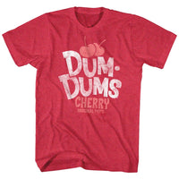 Thumbnail for DUM DUMS-CHERRY-RED HEATHER ADULT S/S TSHIRT