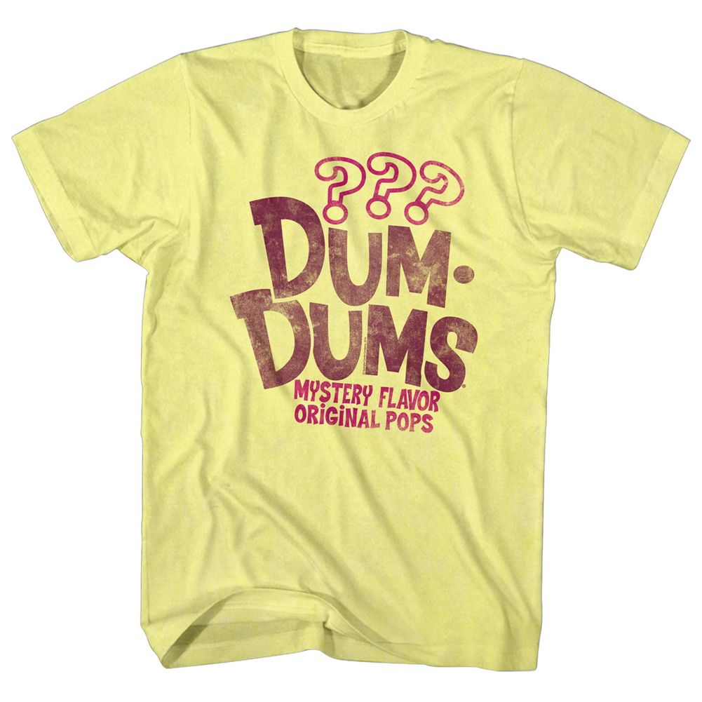 DUM DUMS-MYSTERY-YELLOW HEATHER ADULT S/S TSHIRT