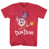 Thumbnail for DUM DUMS-DRUMMAN-RED HEATHER ADULT S/S TSHIRT