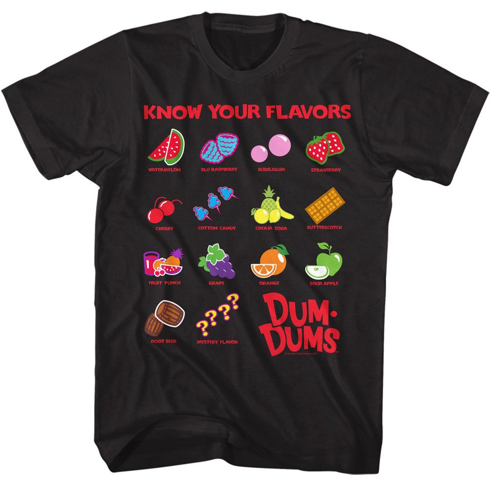DUM DUMS-DUM DUMS-BLACK ADULT S/S TSHIRT