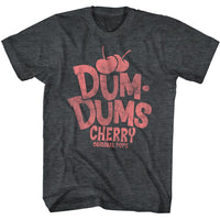 Thumbnail for DUM DUMS-RD CHERRY DUM DUMS-BLACK HEATHER ADULT S/S TSHIRT