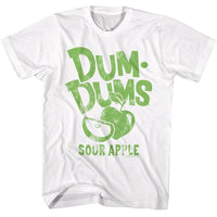 Thumbnail for DUM DUMS-DUM DUMS GREEN APPLE LIGHT-WHITE ADULT S/S TSHIRT