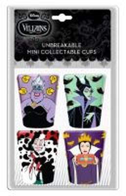 Disney Villains Patterns 4pc 1.5oz Plastic Mini Cup Set – 24 pc ppk ($3.50 each)