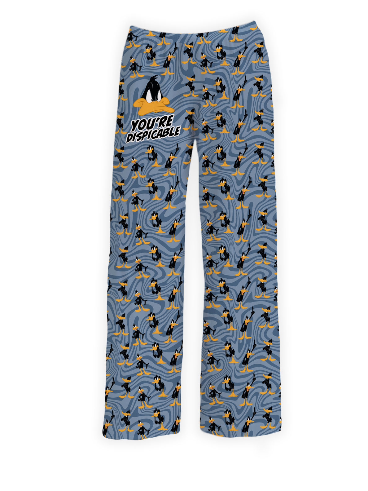 Daffy Duck pajama pants featuring Daffy’s expressions and 'You’re Despicable' text – Warner Bros. Discovery