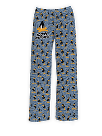 Thumbnail for Daffy Duck pajama pants featuring Daffy’s expressions and 'You’re Despicable' text – Warner Bros. Discovery