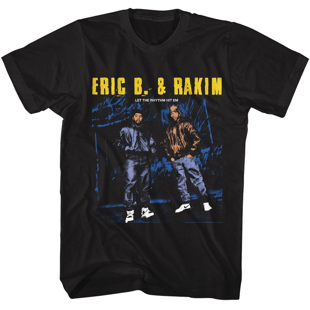 ERIC B AND RAKIM-ERIC B AND RAKIM GROUP COLORIZED-BLACK ADULT S/S TSHIRT