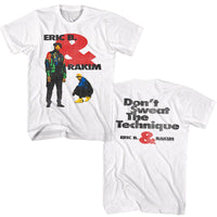 Thumbnail for ERIC B AND RAKIM-ERIC B AND RAKIM DONT SWEAT-WHITE ADULT S/S TSHIRT