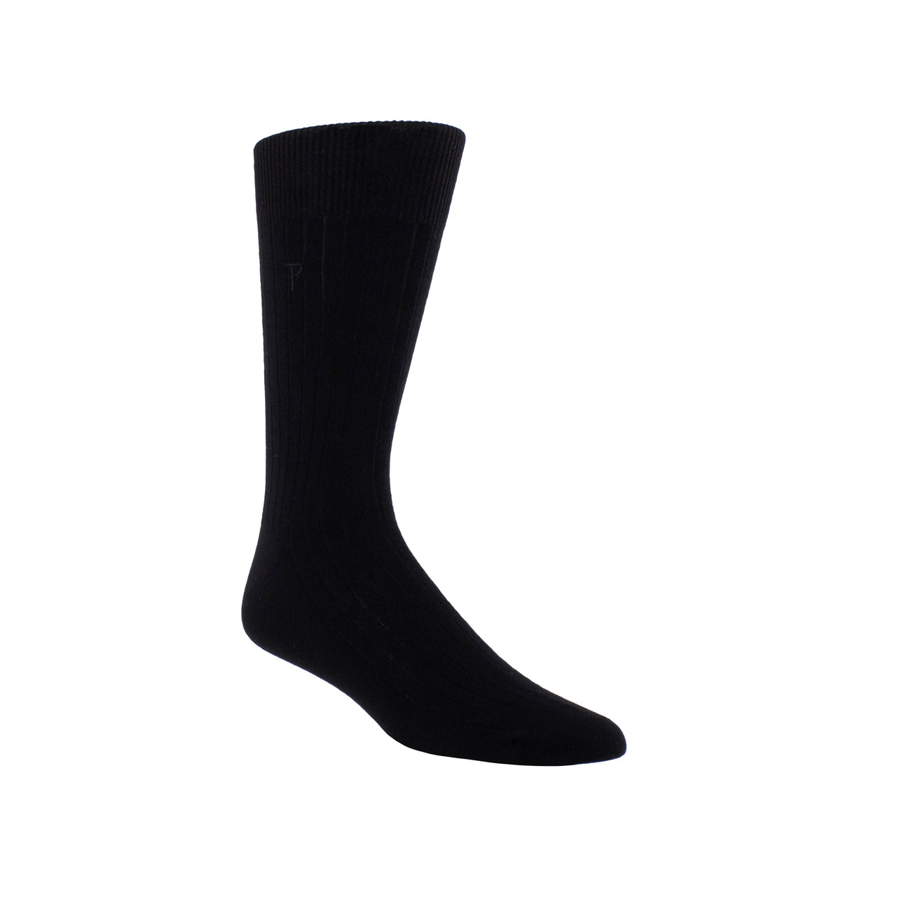 PERRI MENS EVERYDAY PREMIUM RIB WOOL CREW SOCK, 1 PAIR