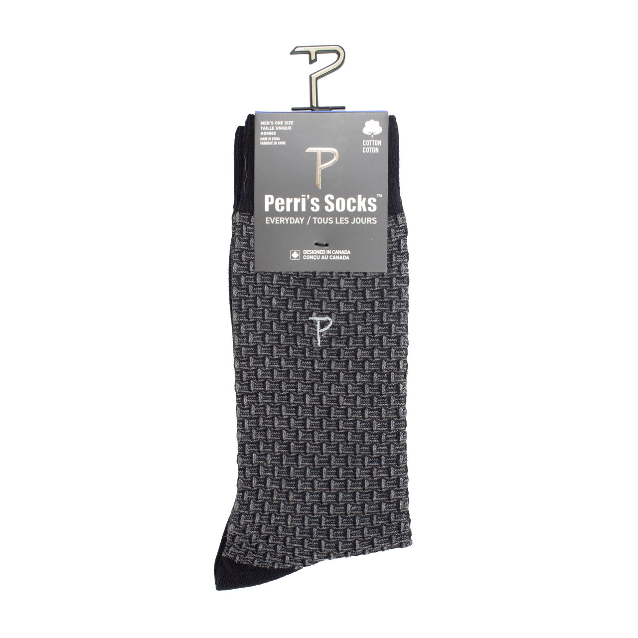 PERRI Basics DOGBONE TEXTURE CREW, 1PAIR