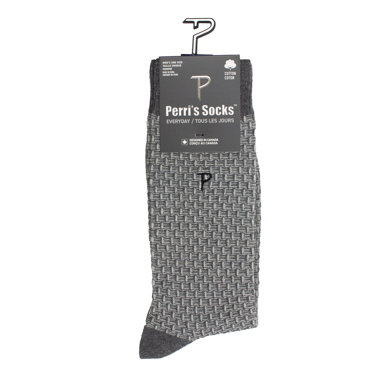 PERRI Basics DOGBONE TEXTURE CREW, 1PAIR