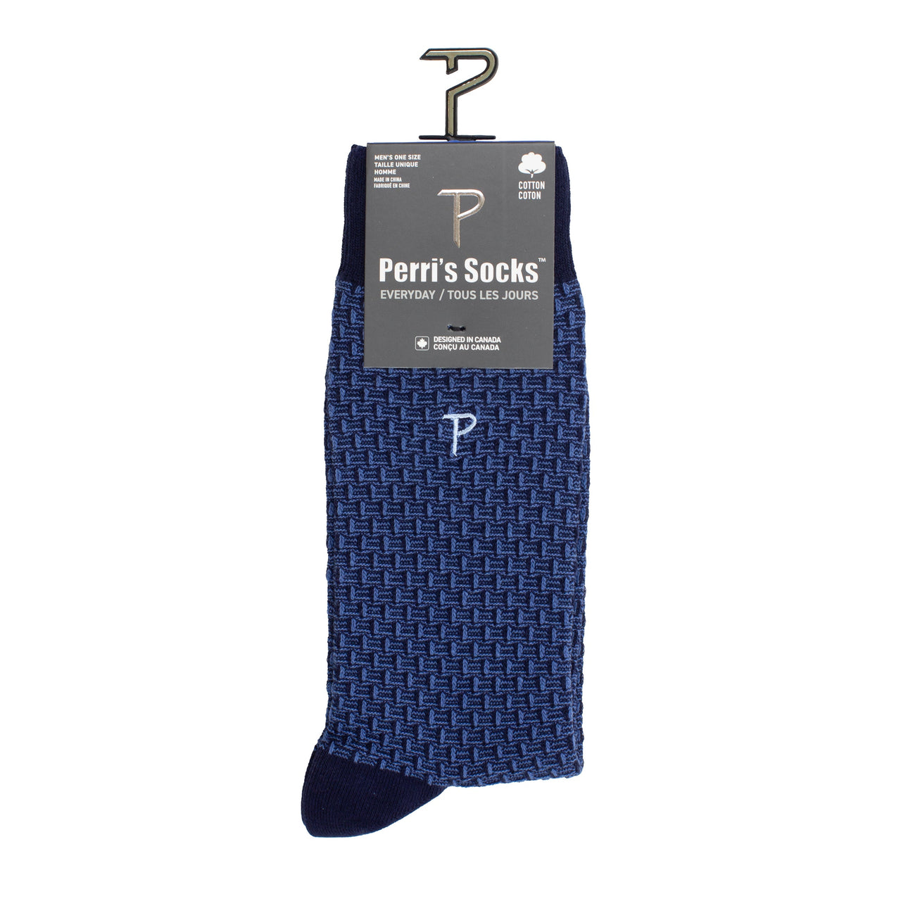 PERRI Basics DOGBONE TEXTURE CREW, 1PAIR