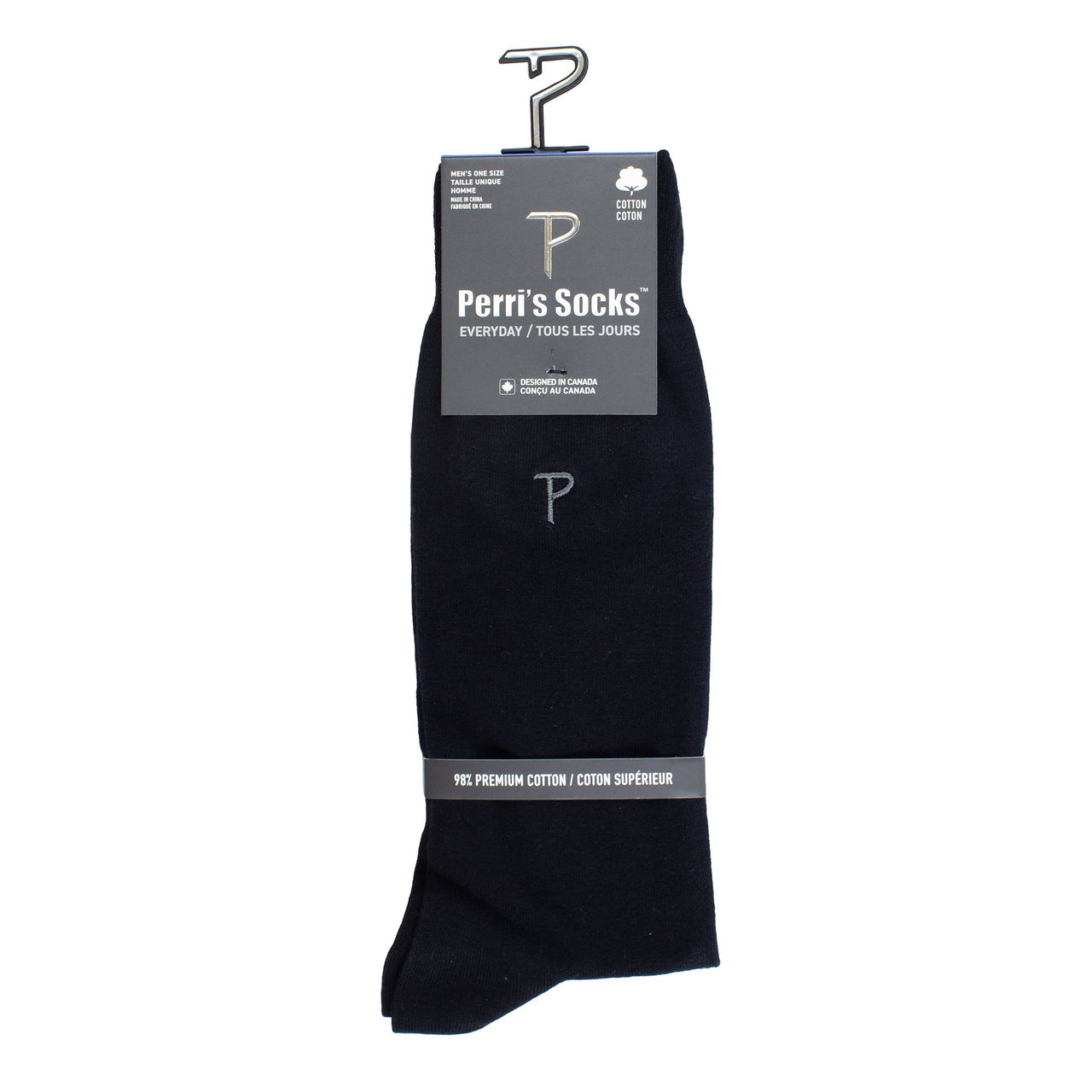 PERRI Basics DRESS CREW FLAT KNIT, 1PAIR
