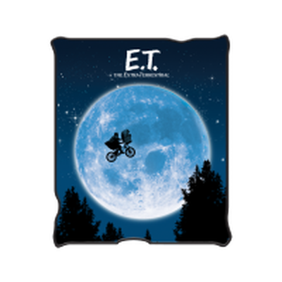 ET Moon Bicycle Poster Flannel Fleece Throw Blanket (45" x 60" 180gsm) – 12 pc ppk ($7.00 each)