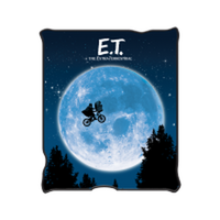 Thumbnail for ET Moon Bicycle Poster Flannel Fleece Throw Blanket (45