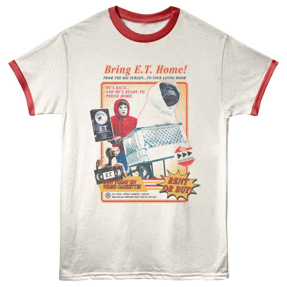 E.T. The Extra Terrestrial- Bring  Home Ringer Tee