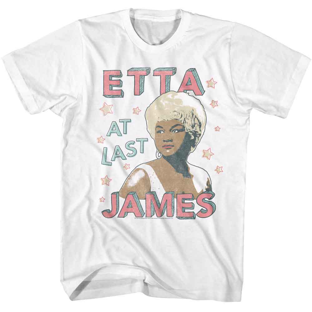 ETTA JAMES-ETTA JAMES DOODLE STYLE-WHITE ADULT S/S TSHIRT