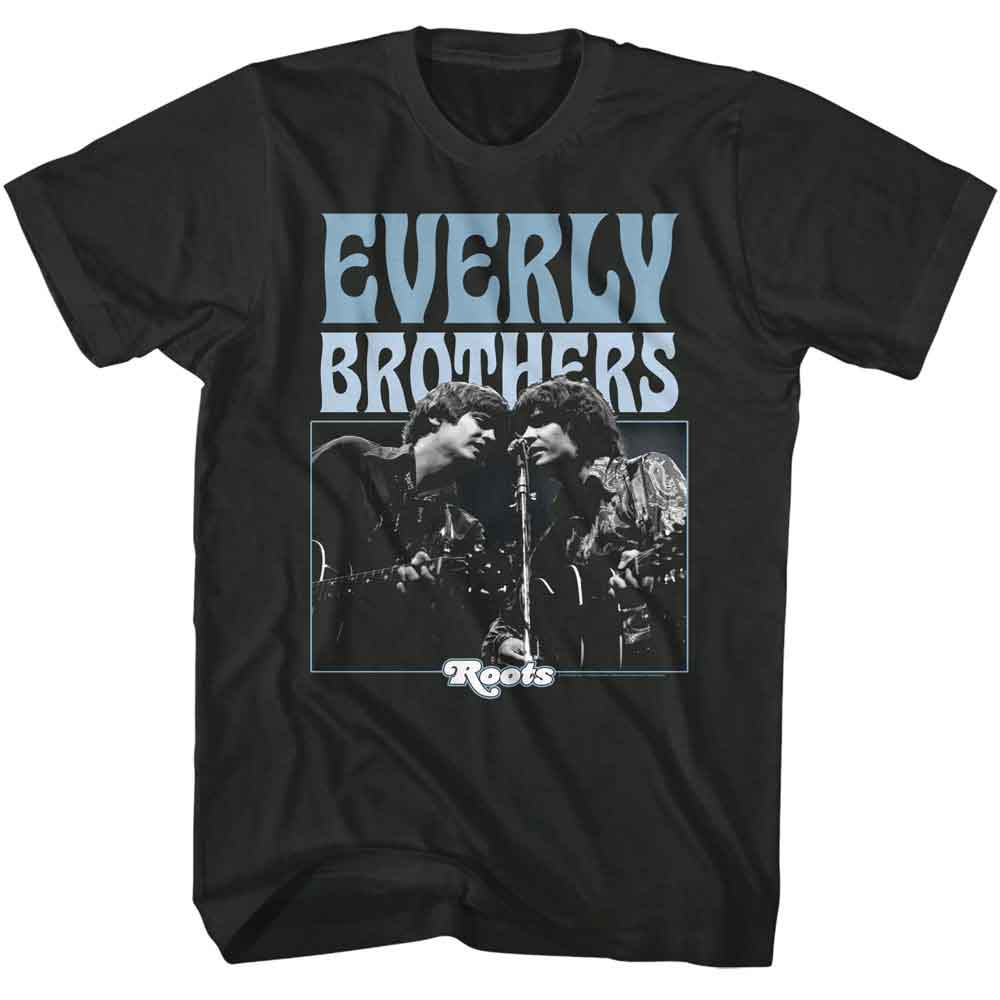 EVERLY BROTHERS-EVERLY BROTHERS ROOTS-BLACK ADULT S/S TSHIRT