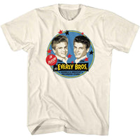Thumbnail for EVERLY BROTHERS-EVERLY BROTHERS STAR CIRCLES-NATURAL ADULT S/S TSHIRT