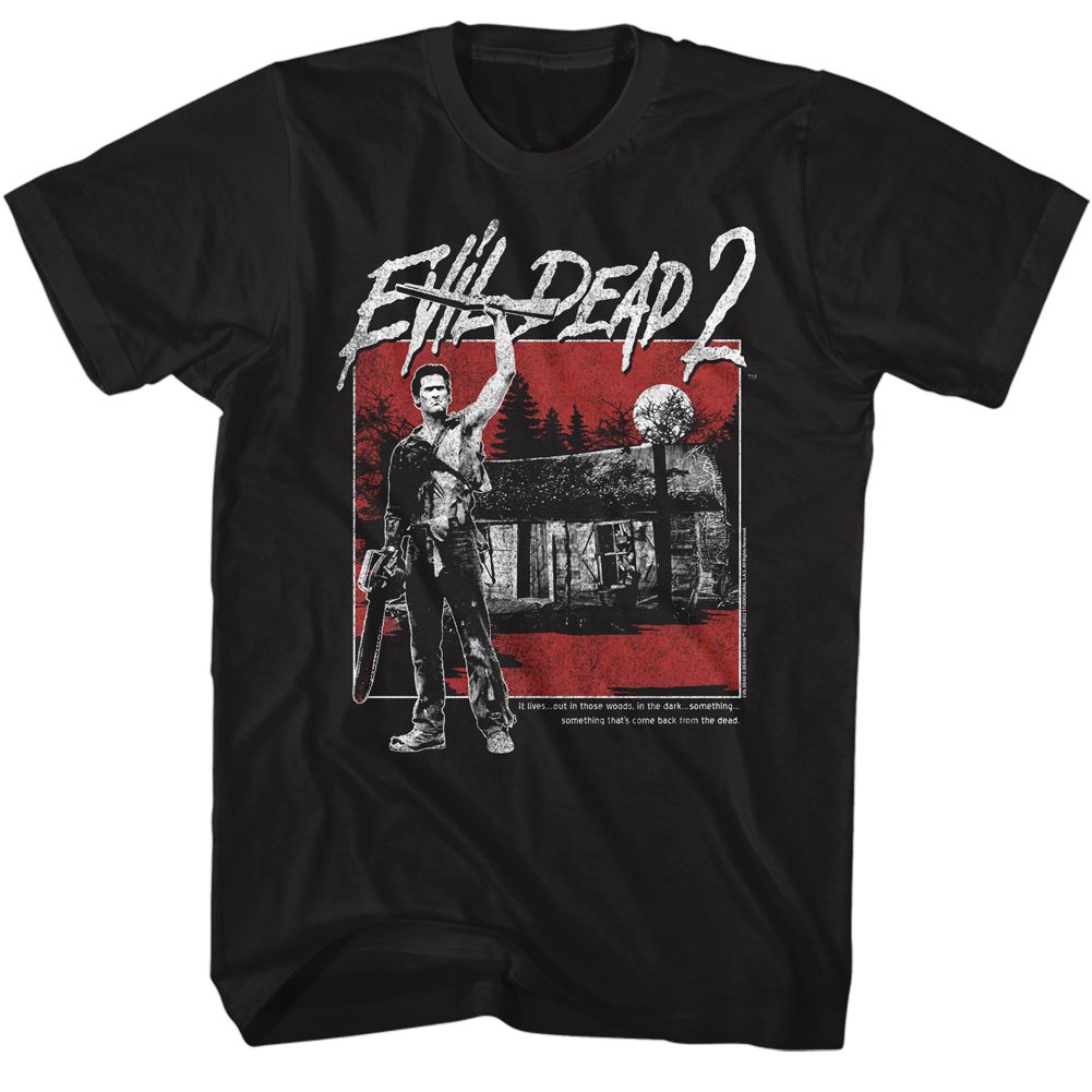 EVIL DEAD-EVIL DEAD CABIN SQUARE-BLACK ADULT S/S TSHIRT