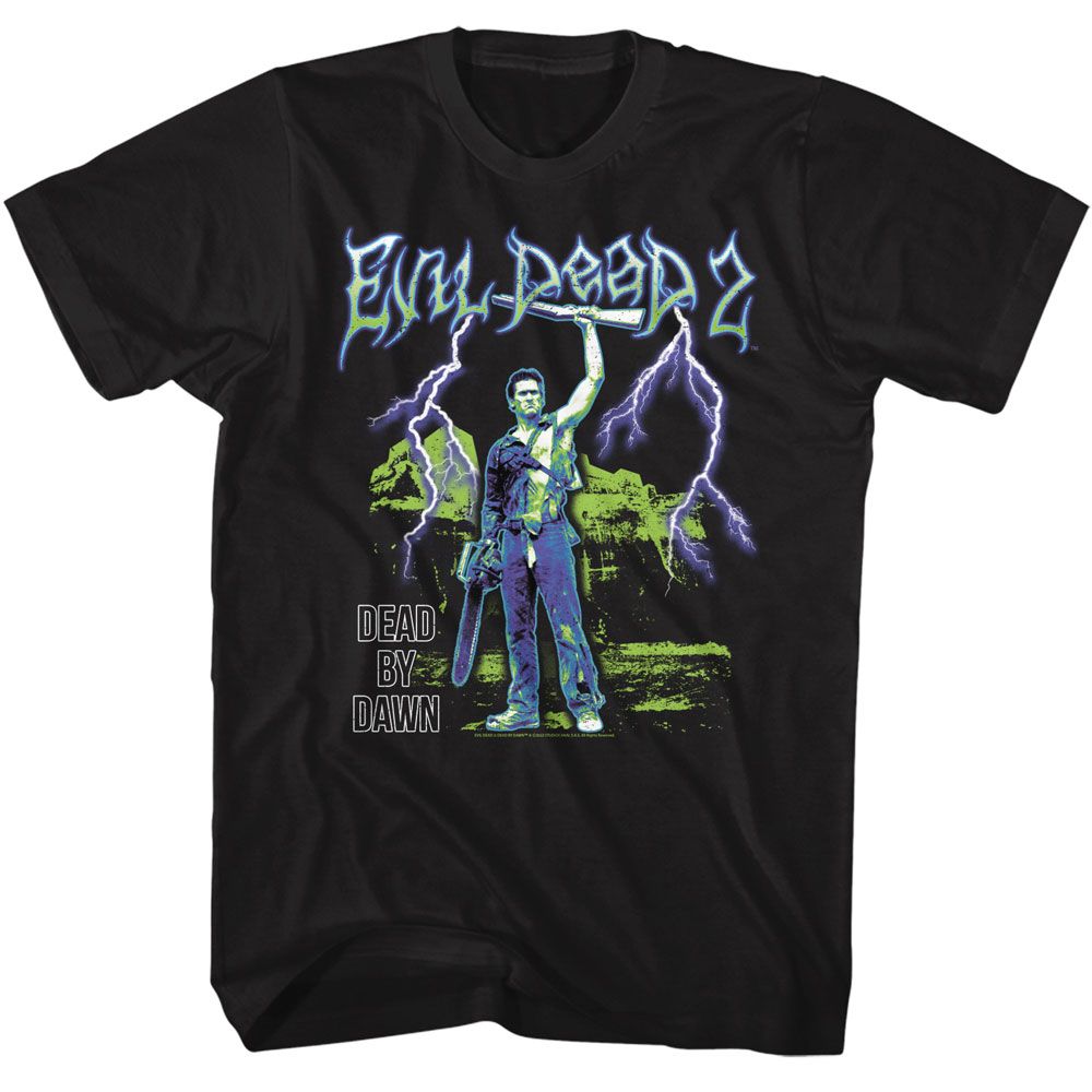 EVIL DEAD-EVIL DEAD LIGHTNING-BLACK ADULT S/S TSHIRT