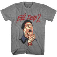 Thumbnail for EVIL DEAD-EVIL DEAD ASH ATTACK-GRAPHITE HEATHER ADULT S/S TSHIRT