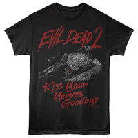 Thumbnail for Evil Dead - 2 KISS Your Nerves Goodbye T-Shirt