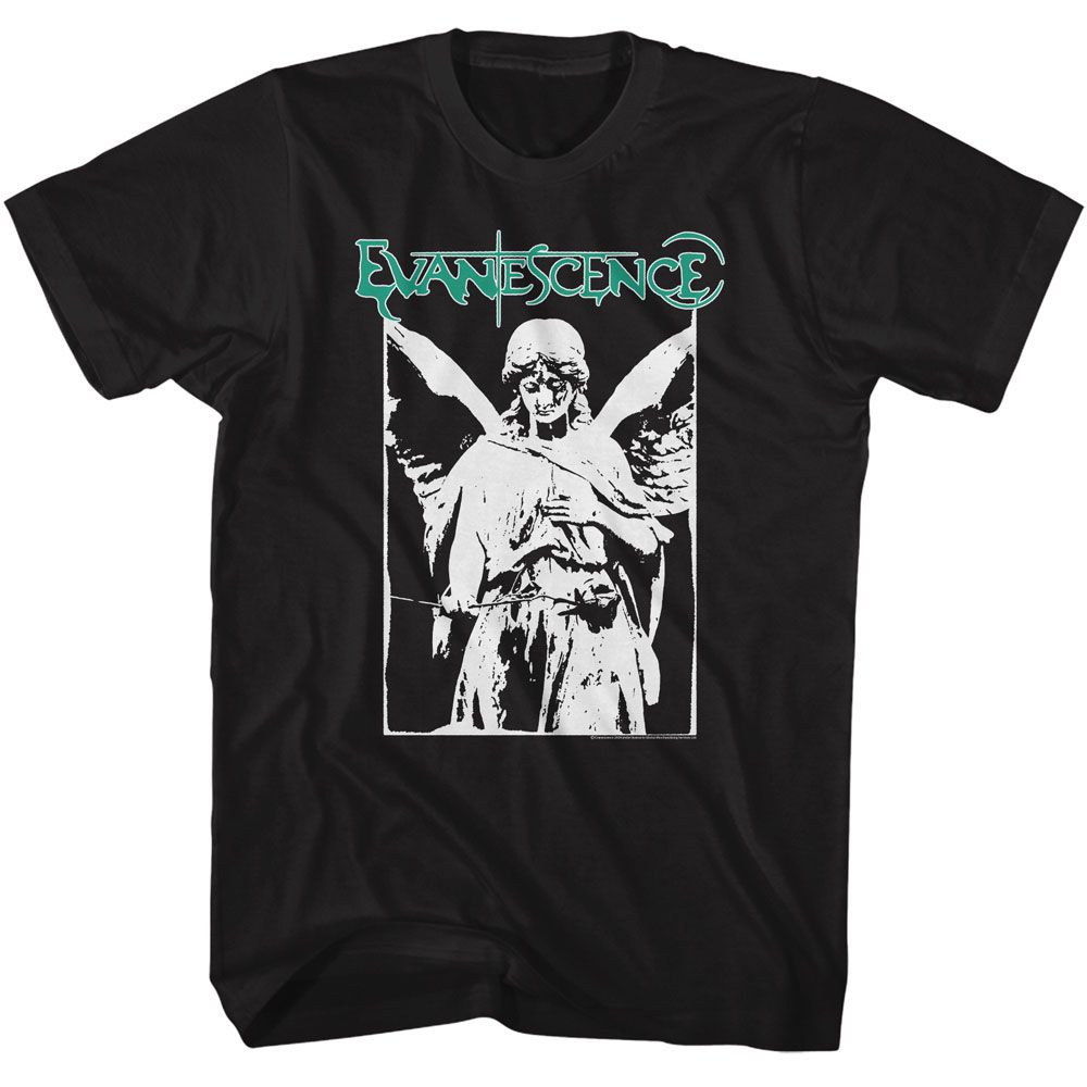 EVANESCENCE-EVANESCENCE WEEPING ANGEL-BLACK ADULT S/S TSHIRT