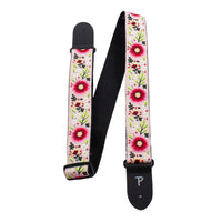 Thumbnail for MULTI COLOUR FLORAL GARDEN JACQUARD GUITAR STRAP