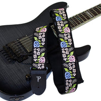 Thumbnail for VINTAGE FLORAL JACQUARD GUITAR STRAP