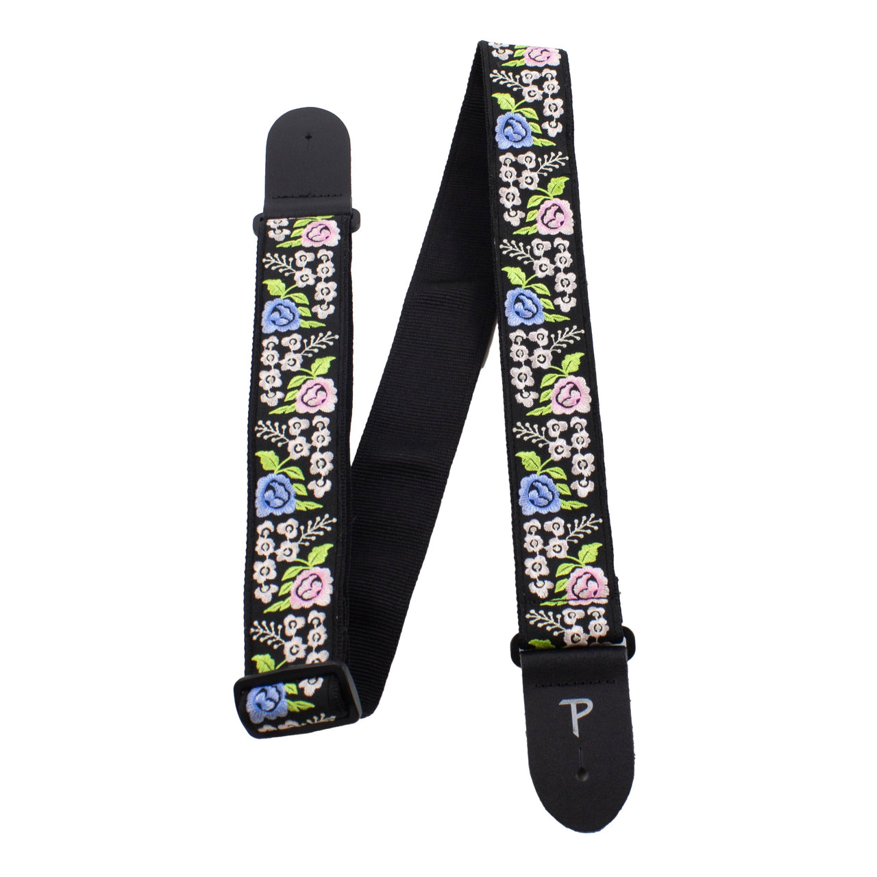 VINTAGE FLORAL JACQUARD GUITAR STRAP
